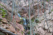 Первый водопад на ручье Егерлык-Су - Двойной